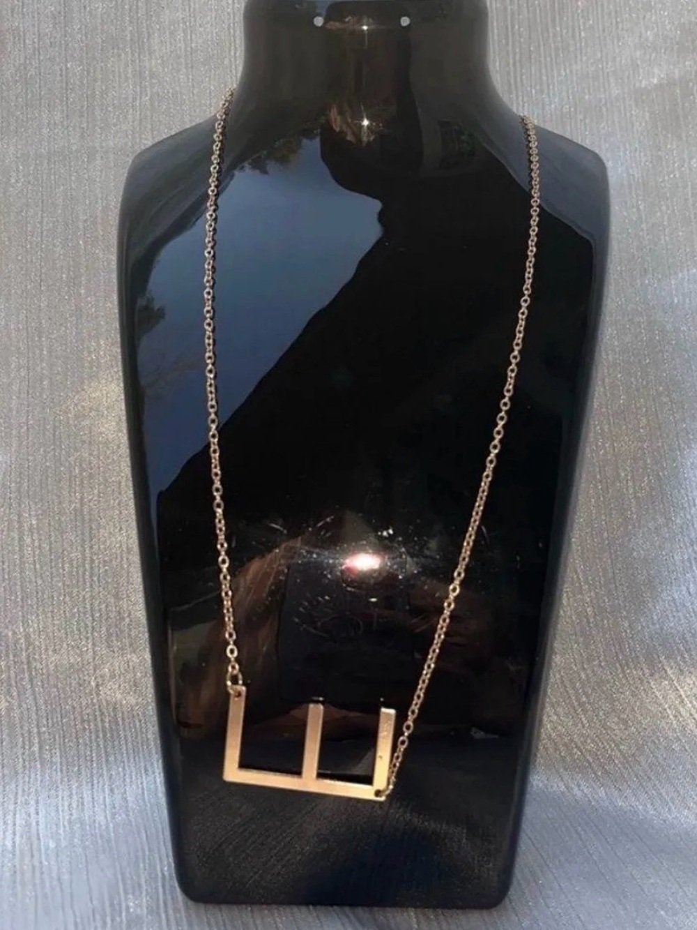 Minimalist Rose Gold Geometric Bar Necklace - Women Jewelry